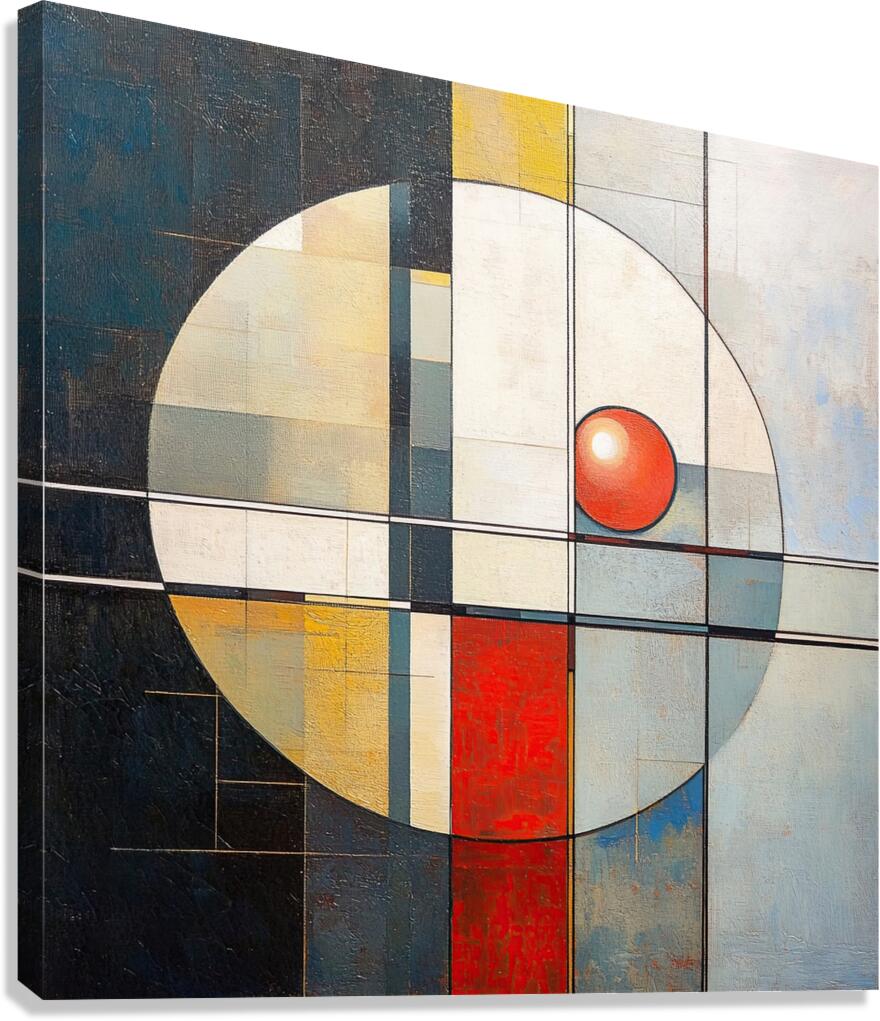 Circular Intersections 79B2N6 48 Canvas Print