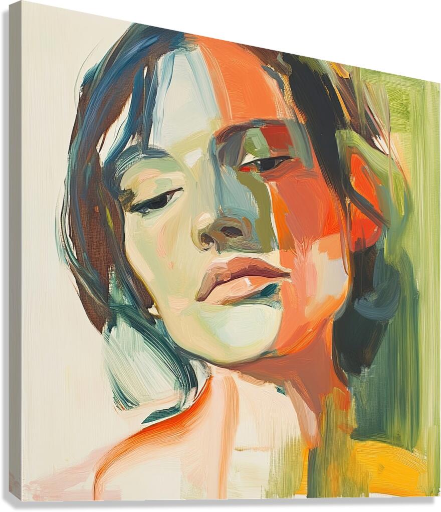 Contemplative Gaze Y59H2N 57 Canvas Print