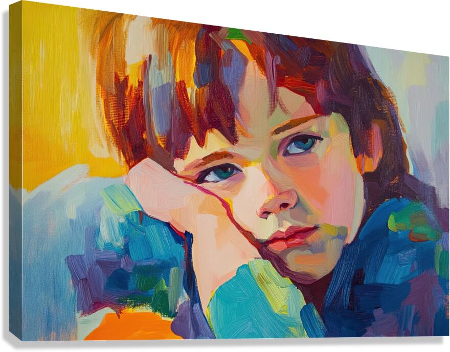 Contemplative Gaze Y59H2N 58 Canvas Print