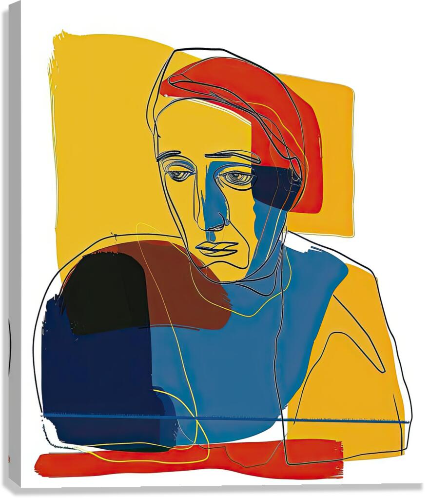 Contemplative Gaze Y59H2N 55 Canvas Print