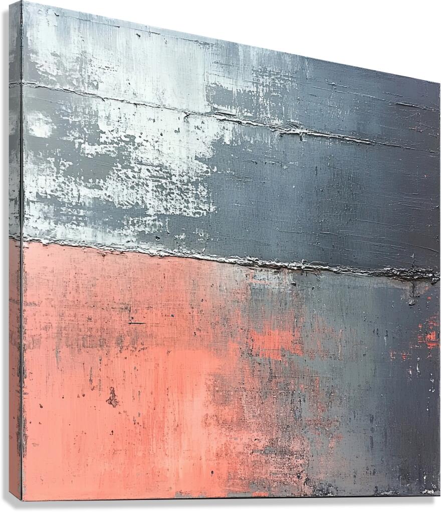 Coral Dusk Divide H92N3Z 48 Canvas Print