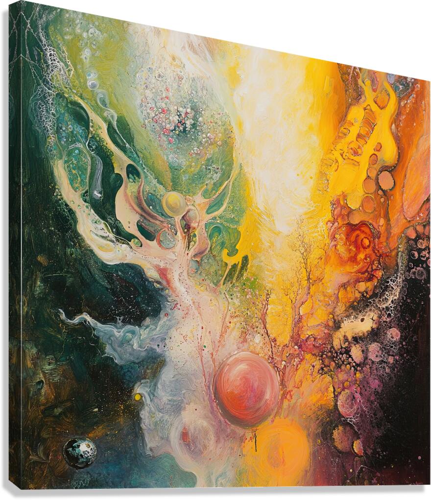 Cosmic Genesis 9P3N2H 55 Canvas Print