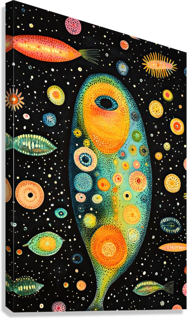 Cosmic Microcosm 4H9N2Z 55 Canvas Print