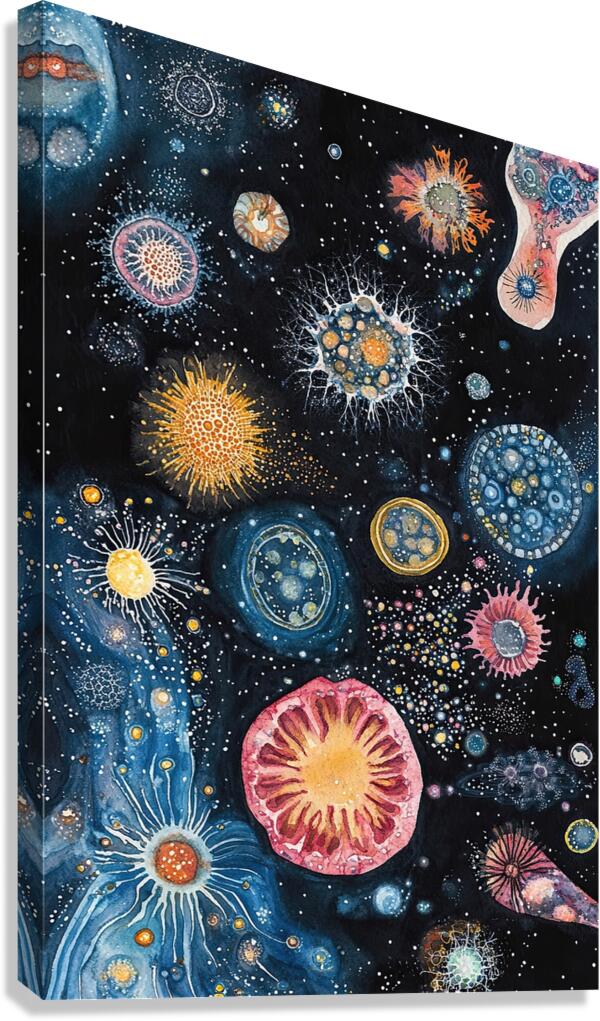 Cosmic Microcosm Dance 78HNP2 62 Canvas Print