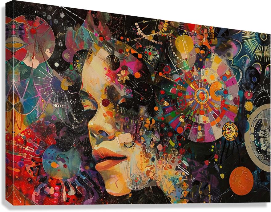 Cosmic Reverie Face 92HJ8N 63 Canvas Print