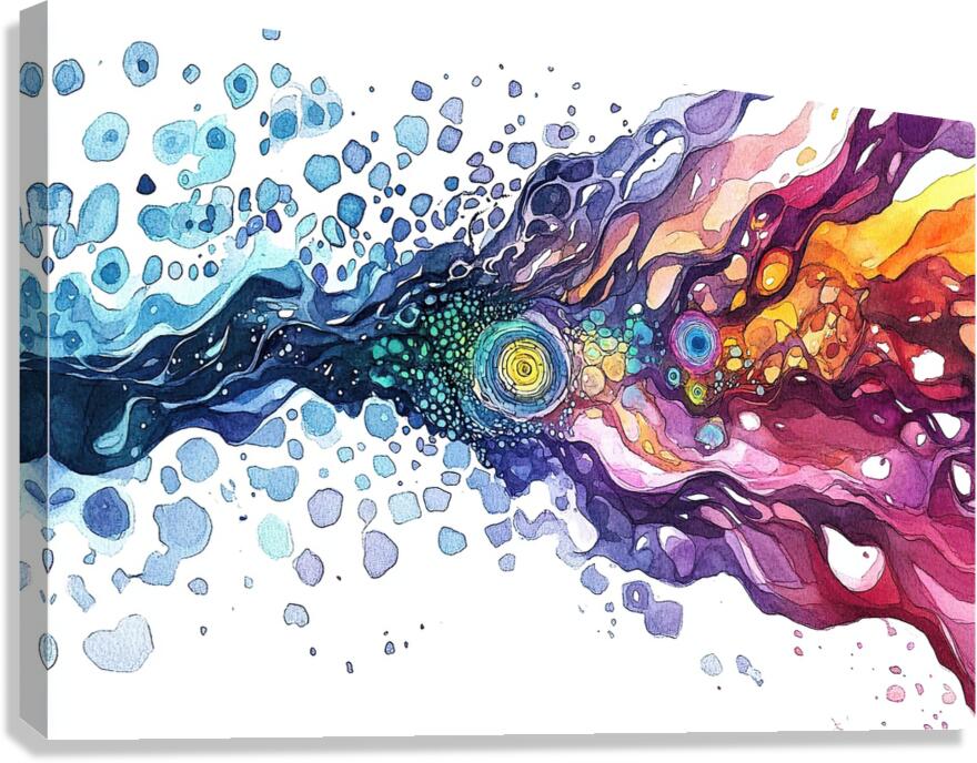 Cosmic River Flows H29PNV 55 Canvas Print