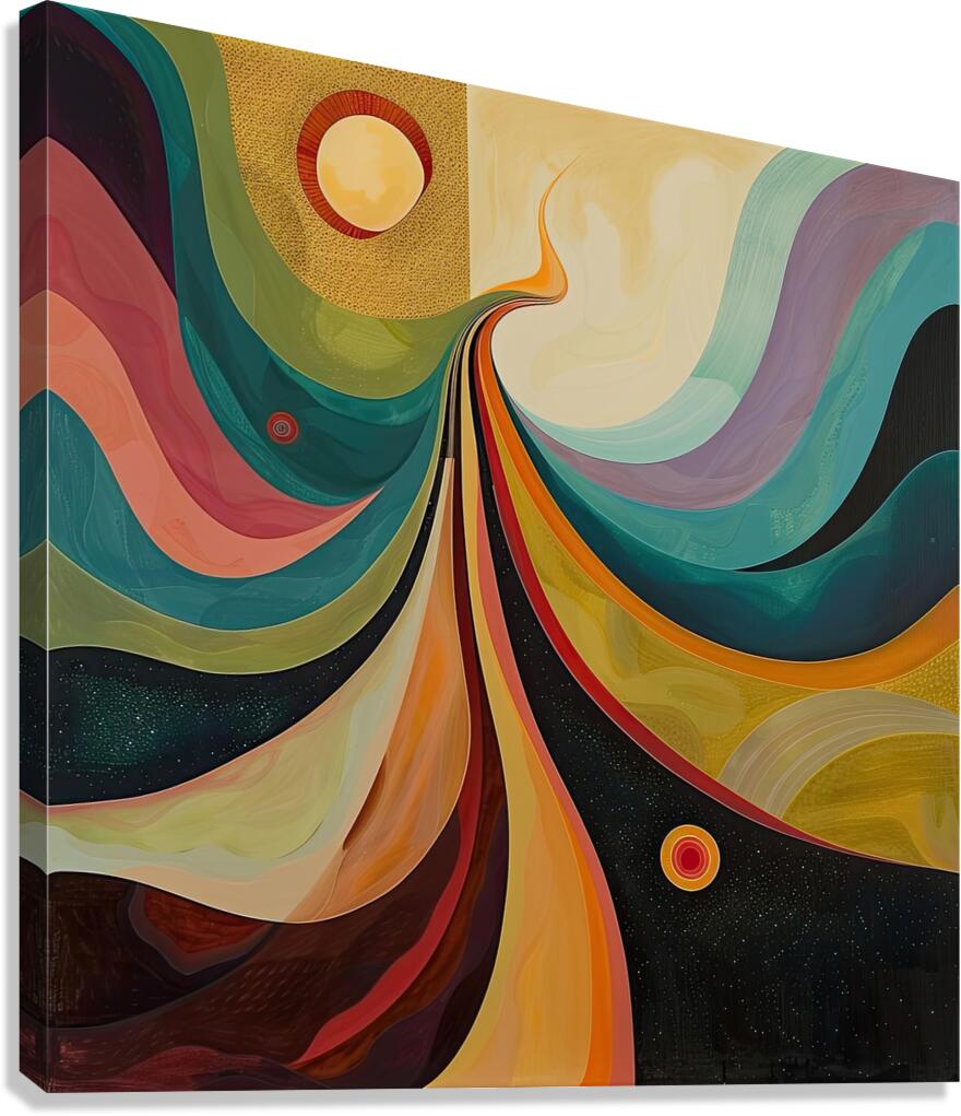 Cosmic River Flows H3N9P2 57 Canvas Print