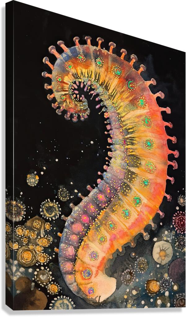 Cosmic Serpent Dance H29N3Z 62 Canvas Print