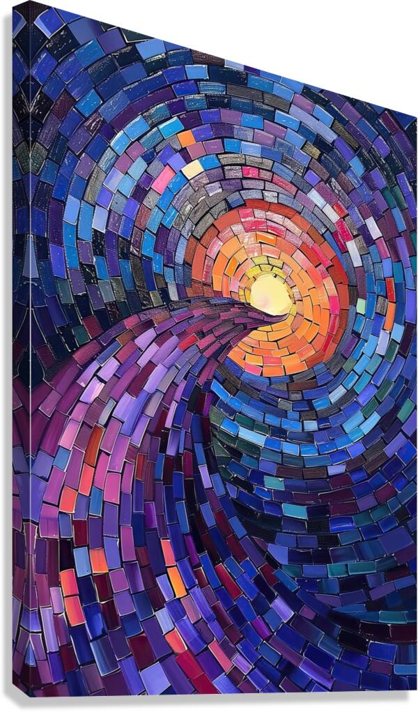 Cosmic Spiral Pathway 7892B 45 Canvas Print