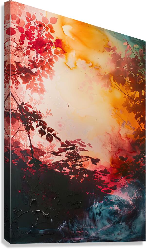 Crimson Canopy 8H29P4 47 Canvas Print