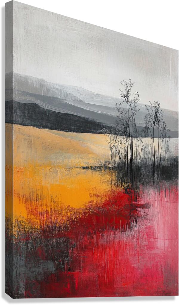 Crimson Horizon Echoes Y29N7 57 Canvas Print