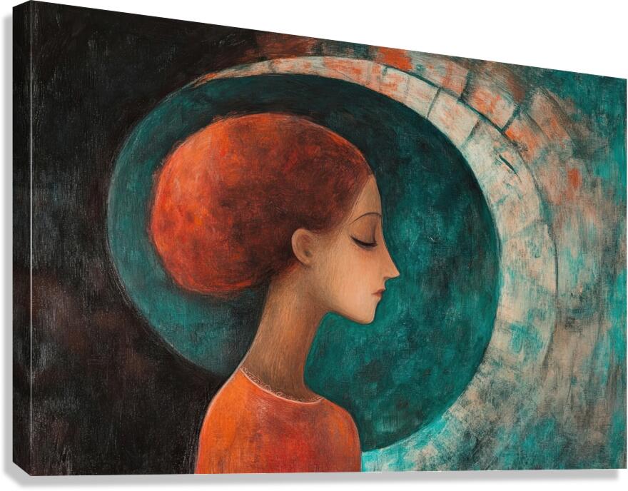 Crimson Halo N92H5B 55 Canvas Print