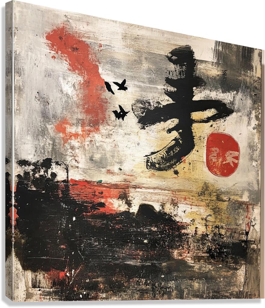 Crimson Horizon Flight 2H9P3Z 60 Canvas Print