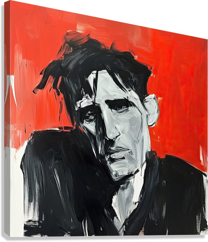 Crimson Contemplation P23K9N 52 Canvas Print