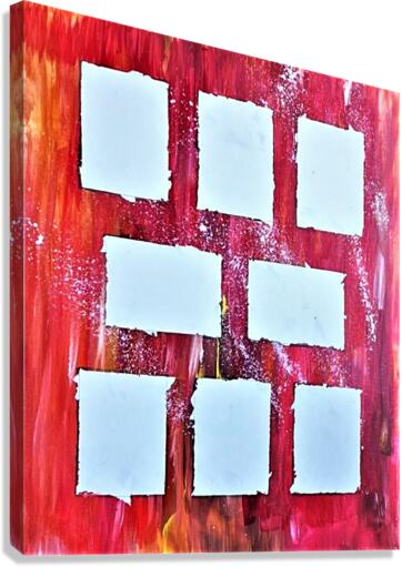 Wall blocks left Canvas Print