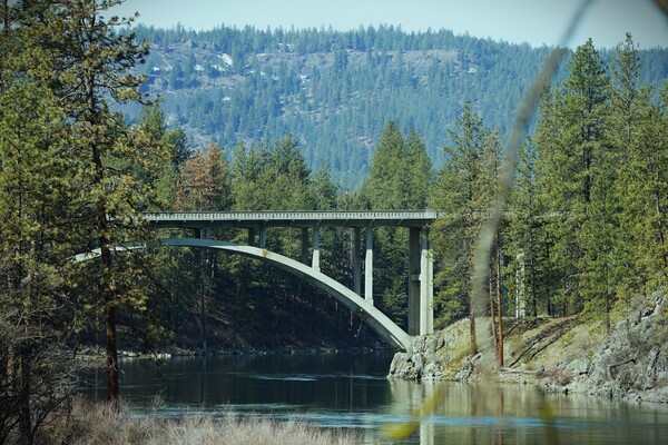 Nine Mile Falls Bridge by Denise Thrasher