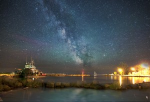 Milky way over Port dover