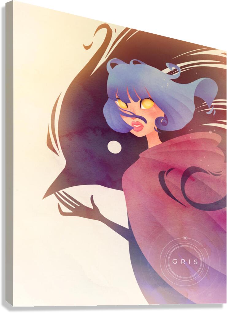 Gris Art Canvas Print