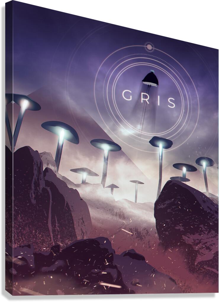Gris Art Canvas Print