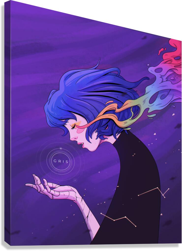 Gris Art Canvas Print