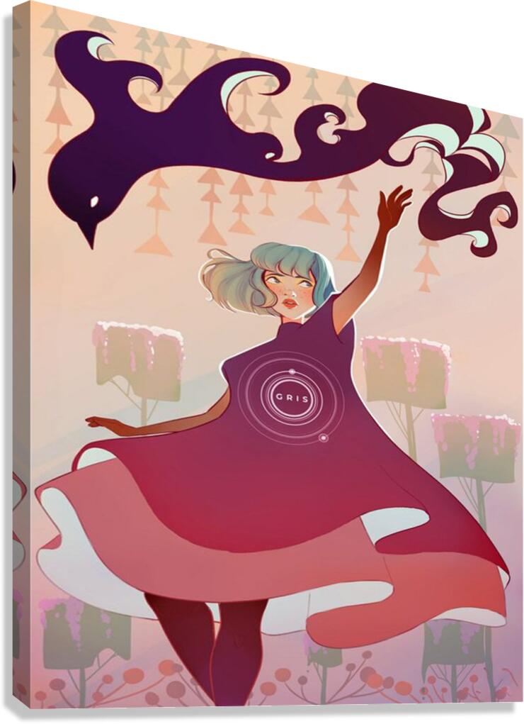 Gris Art Canvas Print