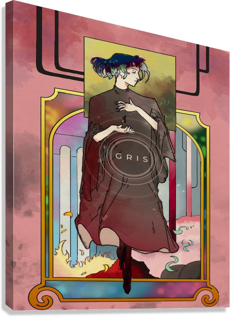 Gris Art Canvas Print