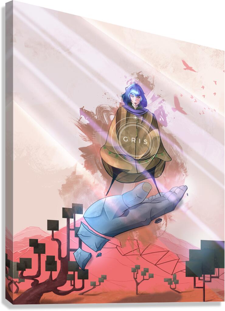 Gris Art Canvas Print