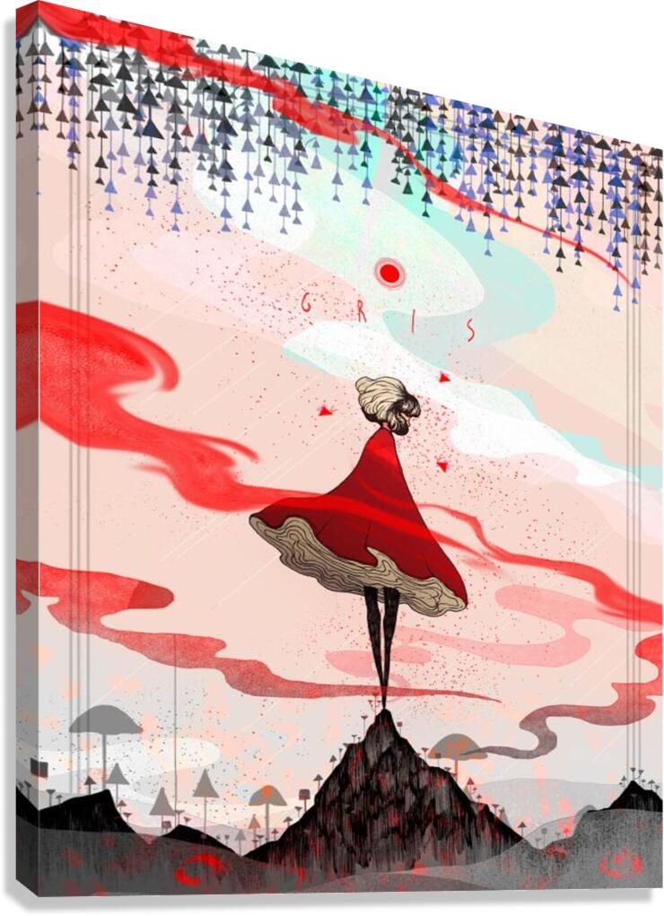Gris Art Canvas Print