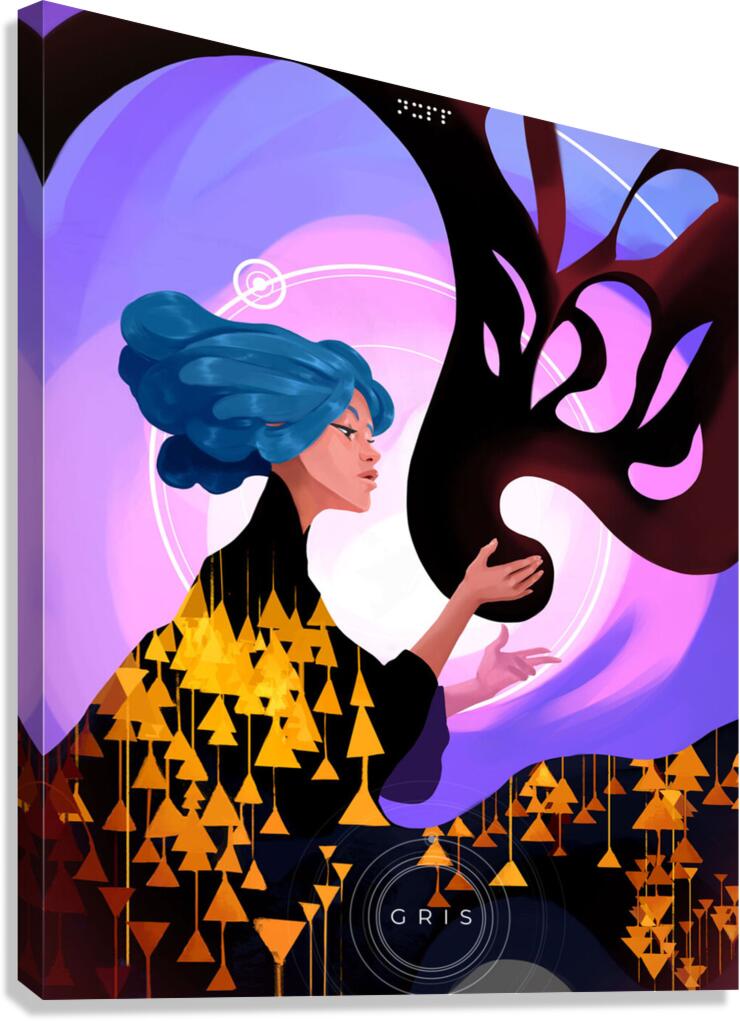 Gris Art Canvas Print
