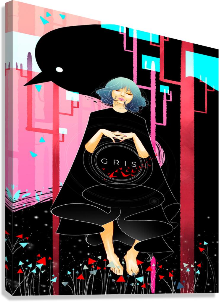 Gris Art Canvas Print