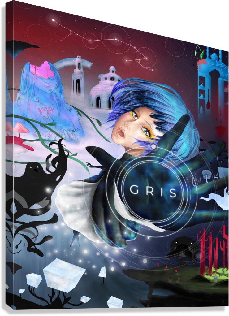 Gris Art Canvas Print