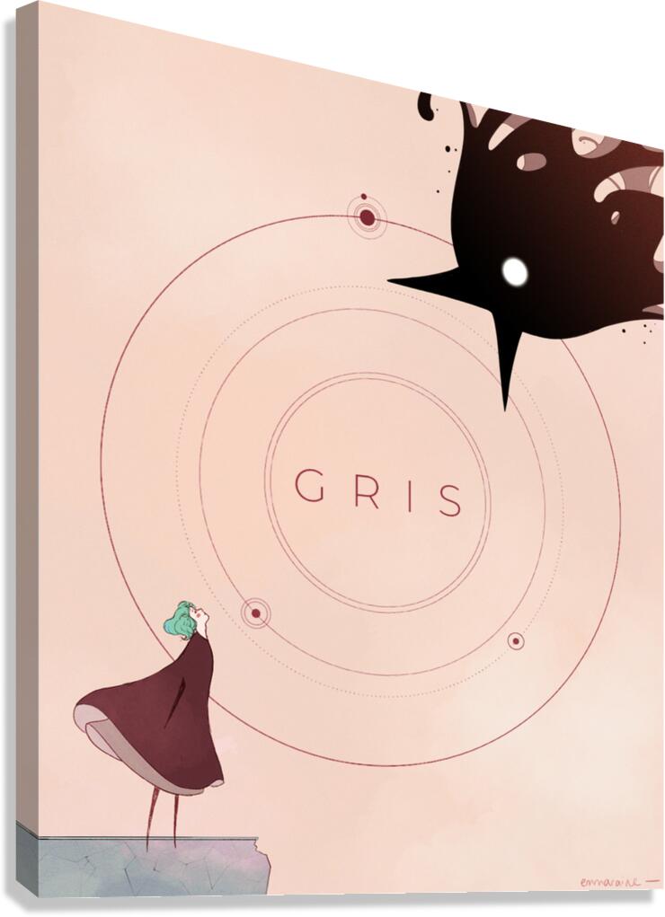 Gris Art Canvas Print