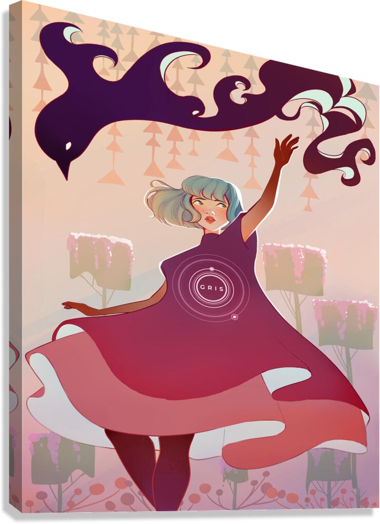 Gris Art Canvas Print