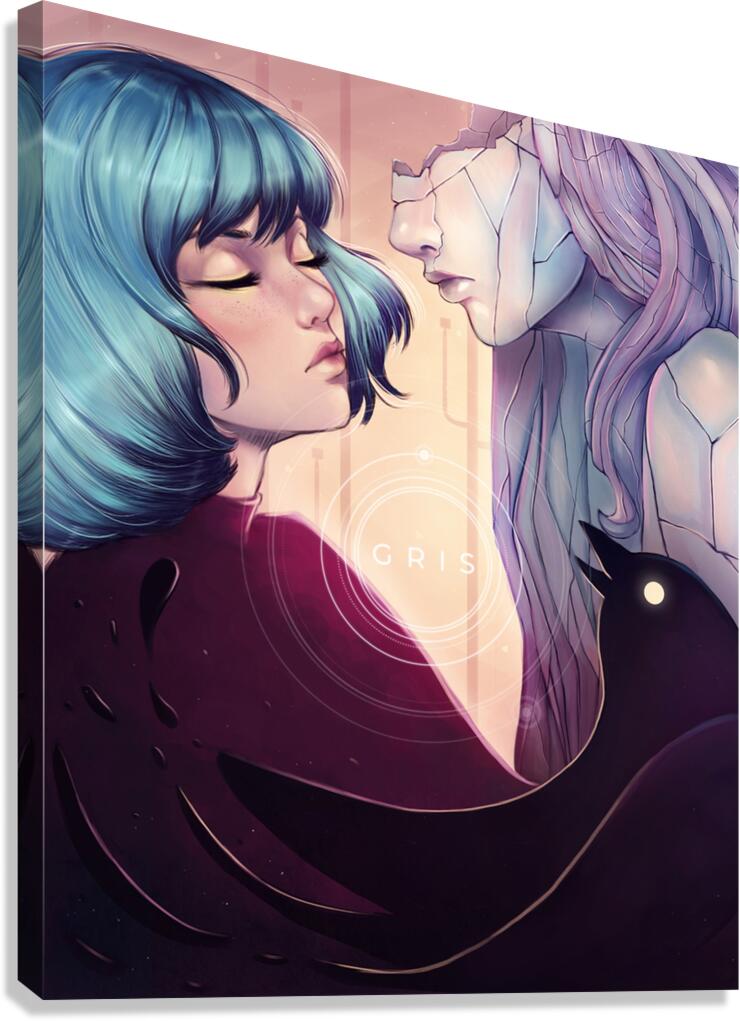Gris Art Canvas Print