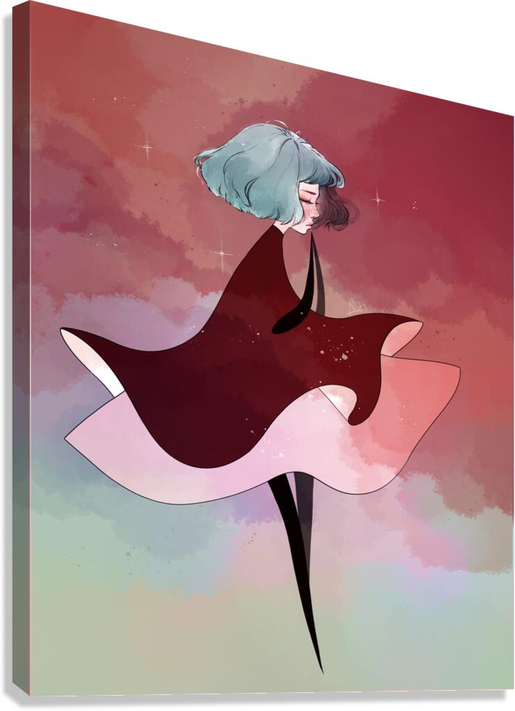 Gris Art Canvas Print