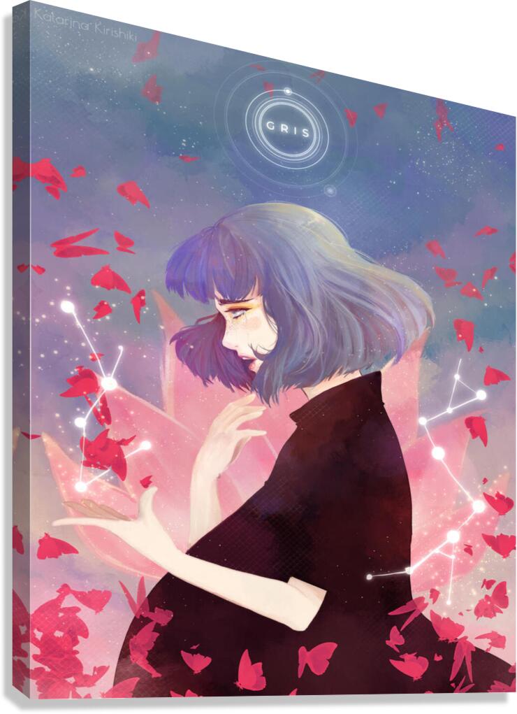 Gris Art Canvas Print