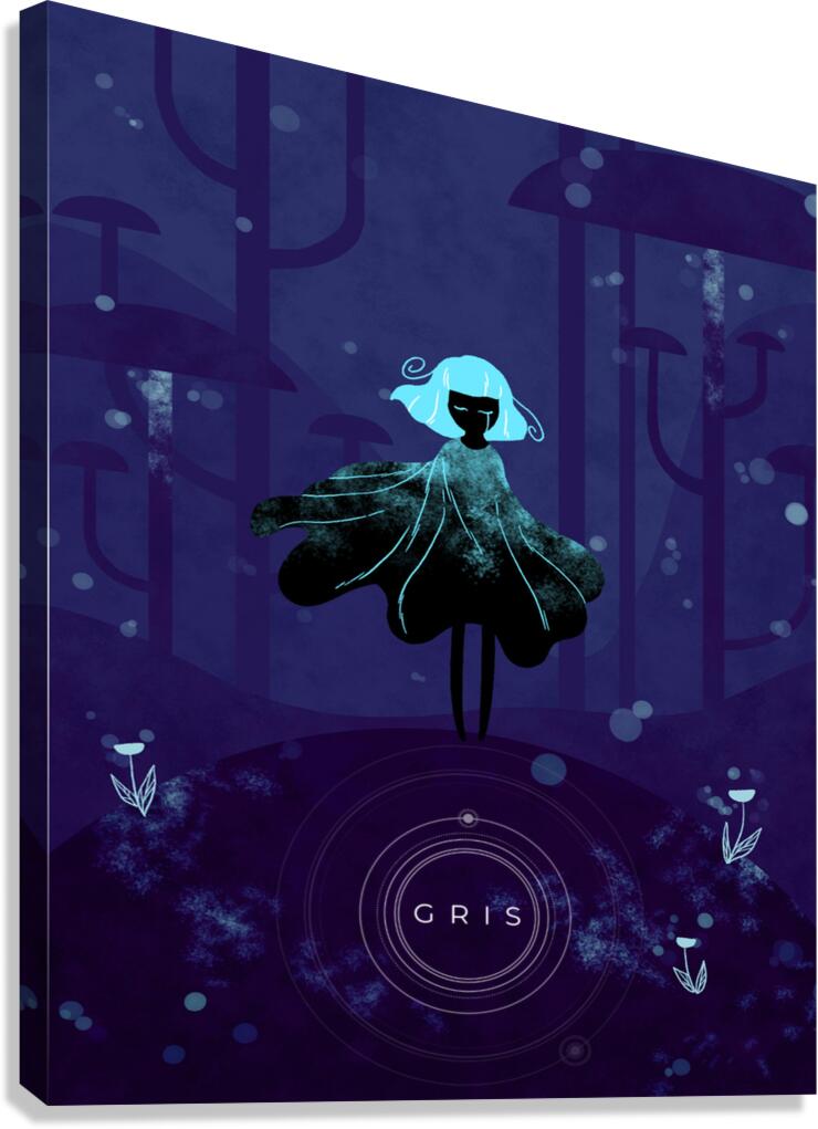 Gris Art Canvas Print