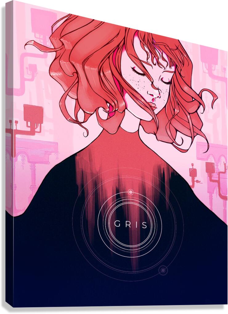 Gris Art Canvas Print