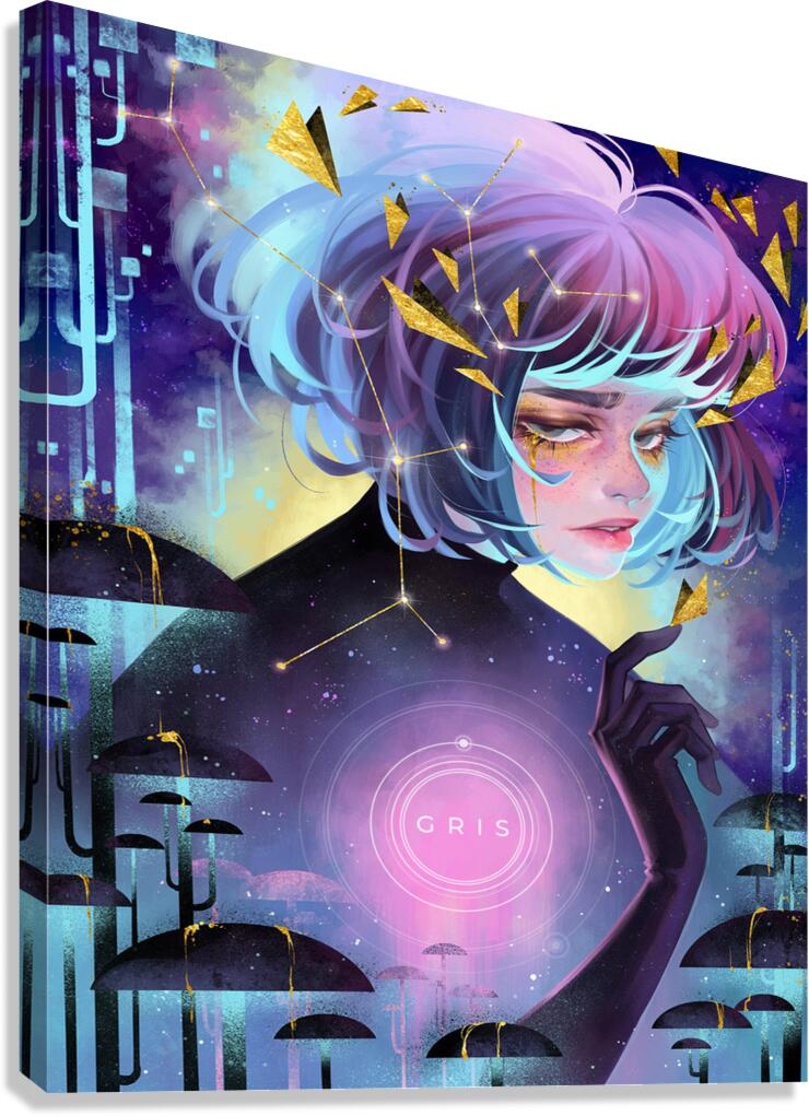 Gris Art Canvas Print