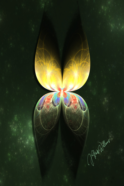 Yellow Butterfly Print