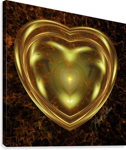 Liquid Heart Canvas Print