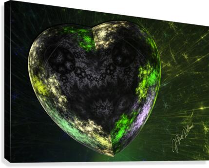 Emerald Heart Canvas Print
