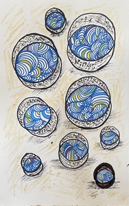 Blue Basket Of Warmth