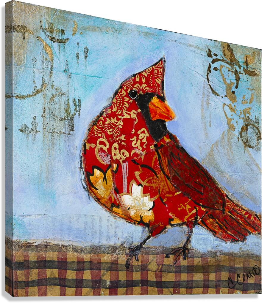 Crimson elegance Canvas Print