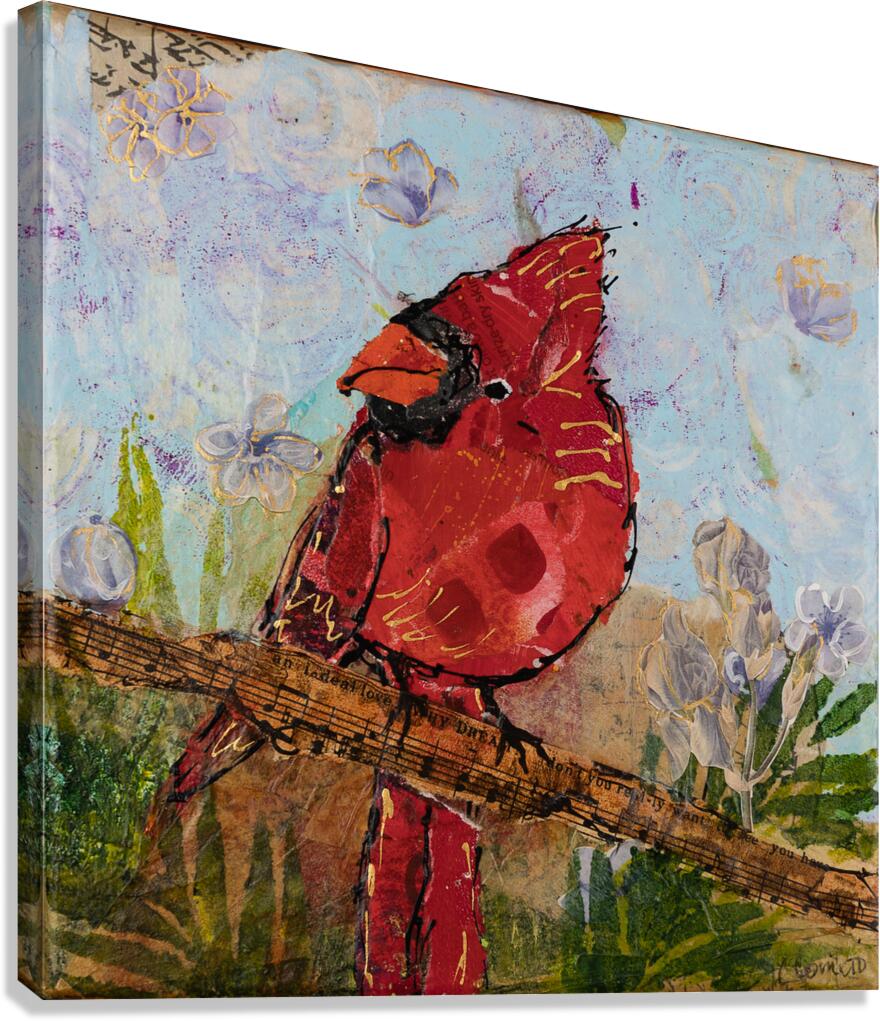 Spring Cardinal Canvas Print