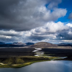 Winding river.