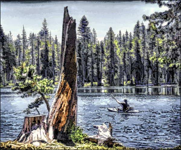 A Day on the Lake Print