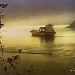 Big Ship  Little Boat