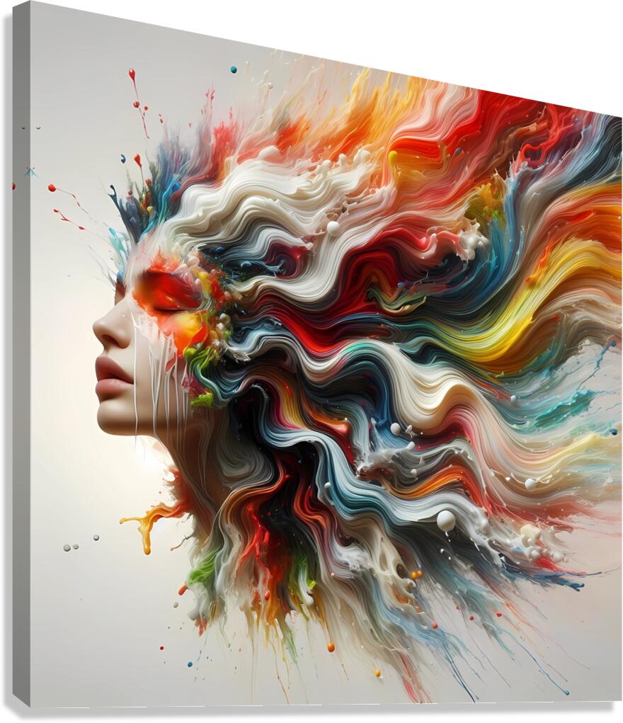 Ink dance Canvas Print