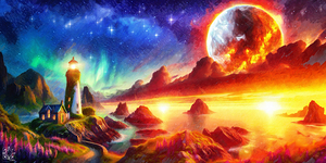 The Fiery Moon